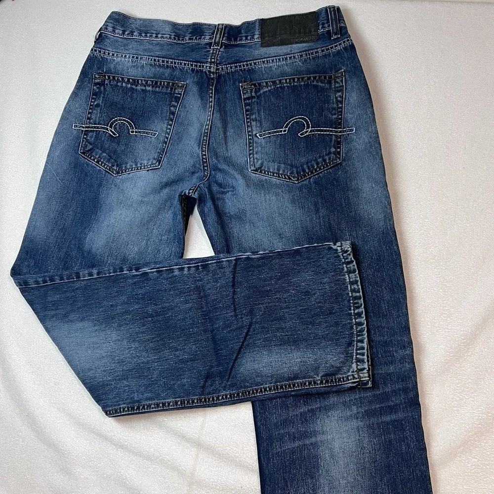 Rocawear Jeans Mens 36x31 Blue Distressed‎ Loose Baggy Y2K Classic Fit Denim